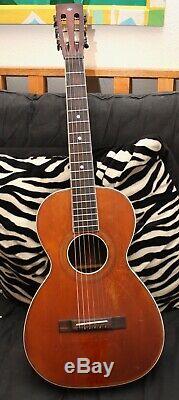 1920's-30's Chicago-Made Parlor Guitar. No Maker Marking. Restored