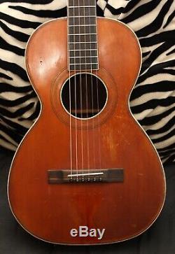 1920's-30's Chicago-Made Parlor Guitar. No Maker Marking. Restored