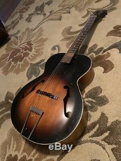 1930s 1940s 1950s Kay Archtop Acoustic Guitar Made In Usa Vintage Antique