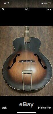 1930s 1940s 1950s Kay Archtop Acoustic Guitar Made In Usa Vintage Antique