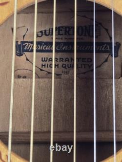 1934 Supertone Parlor Guitar NECK RESET Stencil Harmony Made In USA Acoustic