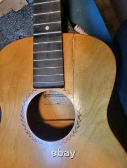 1934 Supertone Parlor Guitar NECK RESET Stencil Harmony Made In USA Acoustic