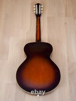 1940s Regal Vintage Archtop Acoustic Guitar, Spruce & Mahogany, USA-Made with Case