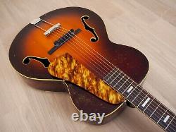 1940s Regal Vintage Archtop Acoustic Guitar, Spruce & Mahogany, USA-Made with Case