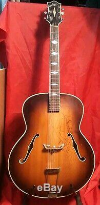 1950's Levin 22 Semi Acoustic Guitar Made In Sweden Nice Player Jazz Classic