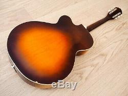 1950s Kay Vintage Archtop Cutaway Acoustic Guitar Sunburst USA-Made with Case