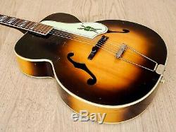 1950s Silvertone Model 670 Vintage Kay-Made USA Archtop Acoustic Guitar with Case