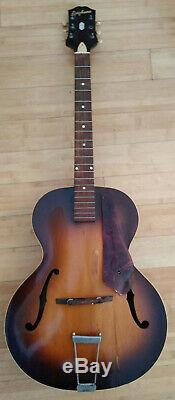 1951 Vintage Epiphone ZENITH Sunburst Archtop Acoustic Guitar Made USA CarvedTop