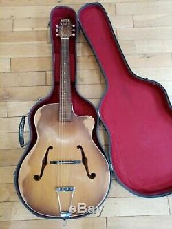 1959 Alver made by Maton guitar, with original hardcase, plays and sounds great