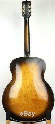 1960 Vintage Harmony Archtop Acoustic Guitar With Case Nice! H1213 MADE IN USA