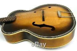 1960 Vintage Harmony Archtop Acoustic Guitar With Case Nice! H1213 MADE IN USA