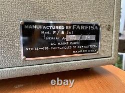 1960's Farfisa 8 Vintage Guitar Valve Amplifier / Made in Italy