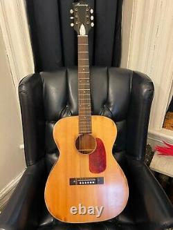 1960's Vintage Harmony Made In U. S. A Acoustic Guitar All Original Condition