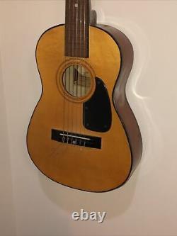 1970s Vintage Harmony Acoustic Parlor Size Guitar model H0201 Korean Made