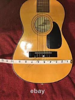 1970s Vintage Harmony Acoustic Parlor Size Guitar model H0201 Korean Made