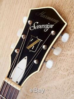 1971 Harmony Sovereign H182 Vintage Acoustic Guitar Clean & Serviced USA-Made