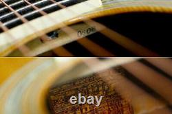 1976made Vintage Acoustic guitar K YAIRI YW-600 Solid Spruce Ebony Made in Japan