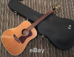 1980s USA-made Guild D30 Maple Dreadnought, Roadworn & Original Hard Shell Case