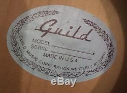 1980s USA-made Guild D30 Maple Dreadnought, Roadworn & Original Hard Shell Case
