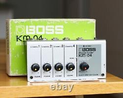 1982 Boss KM-04 Micro Mixer with Box and Paperwork Made in Japan