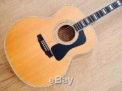 1990s Guild JF65 Jumbo Acoustic Guitar Figured Maple USA-Made Westerly with Case