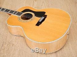 1990s Guild JF65 Jumbo Acoustic Guitar Figured Maple USA-Made Westerly with Case