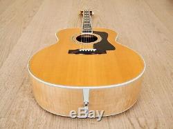 1990s Guild JF65 Jumbo Acoustic Guitar Figured Maple USA-Made Westerly with Case