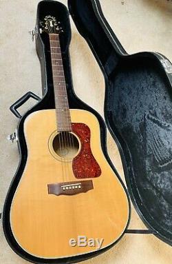 1990s USA-made Guild D30 Maple Dreadnought, & Hard Shell Case Lovely Condition