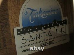 1999 Takamine Santa Fe ESF-40C Electro Acoustic Guitar Made in Japan