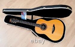 2003 Ovation FD-14 Folklore Deluxe Deep Bowl Acoustic Guitar USA Made with Case