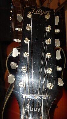 70's HOYER 12 STRING STEEL STRING ACOUSTIC Made in GERMANY