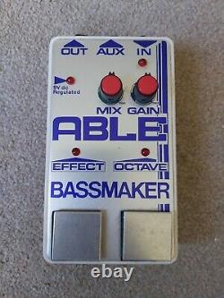 Able Bassmaker Guitar Octave Pedal Vintage / Rare Made in UK