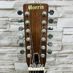 Acoustic Guitar Morris Natural 12 String Japan Made in 1975 Used