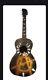 Acoustic Guitar Shaped Hand Made Wall Clock And Hat Rack Anarchy Symbol Wall Art