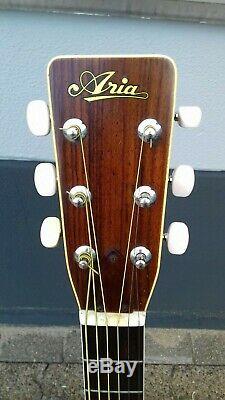 Aria 6 string flattop gitarre guitar vintage made in Japan