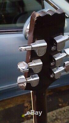 Aria Ta 30 Semi Acoustic Guitar Made In Japan No Pickgaurd Epiphone Hard Case