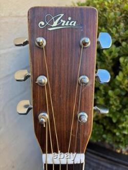 Aria W-25 6 String Acoustic Guitar Made in Japan MIJ 1980s