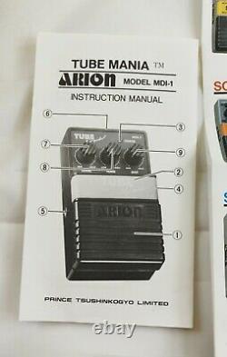 Arion MDI-1 TUBE MANIA Guitar Effect Pedal Vintage 80s Made in Japan