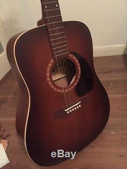 Art & Lutherie Dreadnought Antique Burst Cedar Acoustic Guitar (Made In Canada)