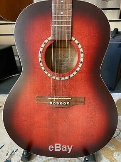 Art & Lutherie Folk Spruce Acoustic, Burgundy, Made In Canada, New