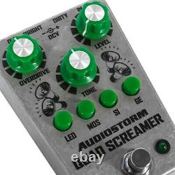 Audiostorm Quad Screamer. UK made multi-mode germanium MOSFET overdrive pedal