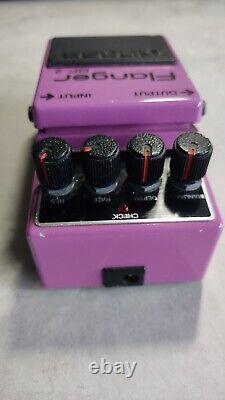 BOSS BF-2 Flanger Guitar Effects Pedal Vintage Made in Japan MIJ Black Label