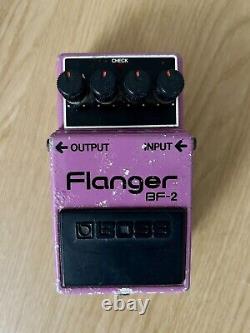 BOSS BF-2 Flanger Silver screw Vintage Made in Japan MIJ