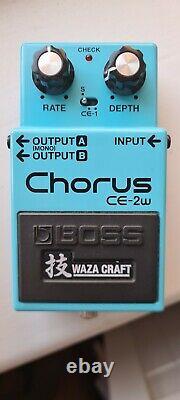BOSS CE-2W Chorus Ensemble analogue pedal Waza Craft MIJ made in Japan boxed