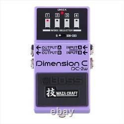 BOSS Dimension C DC-2W Waza Craft Technique Bass effects purple Made In Japan