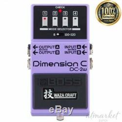 BOSS Dimension C DC-2W Waza craft Technique Bass effects purple Made In JAPAN