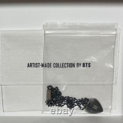 BTS Artist Made Collection SUGA Yoongi Guitar Pick Necklace Black From Japan New