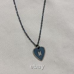 BTS SUGA Guitar Pick Necklace Artist Made Collection Black Used