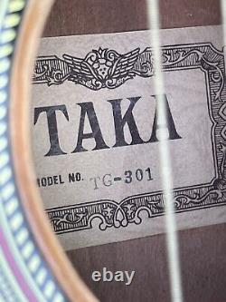 Beautiful Vtg Taka Tg-301 Acoustic Classical Guitar Japanese Made In Korea