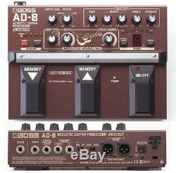 Boss Ad-8 Acoustic Guitar Effects Pedal Processor Made In Japan + Power Supply